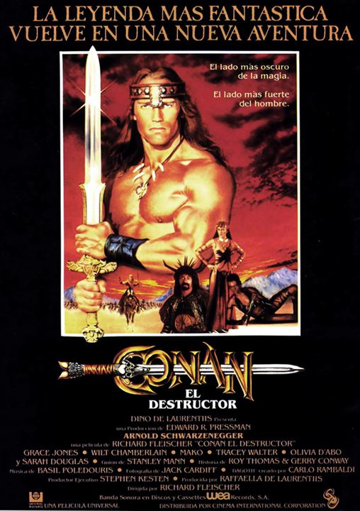 Conan, el destructor : Cartel