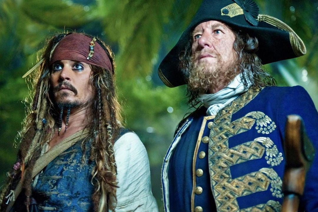 Piratas del Caribe: En mareas misteriosas : Foto Johnny Depp, Geoffrey Rush