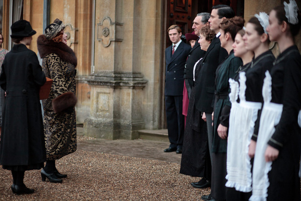 Downton Abbey : Foto Jim Carter, Rob James-Collier, Shirley MacLaine