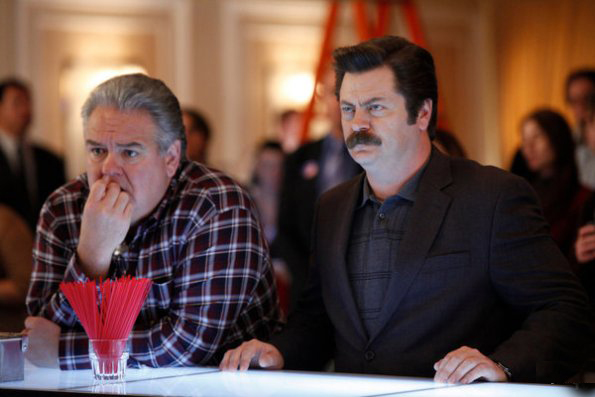 Parks and Recreation : Foto Jim O'Heir, Nick Offerman