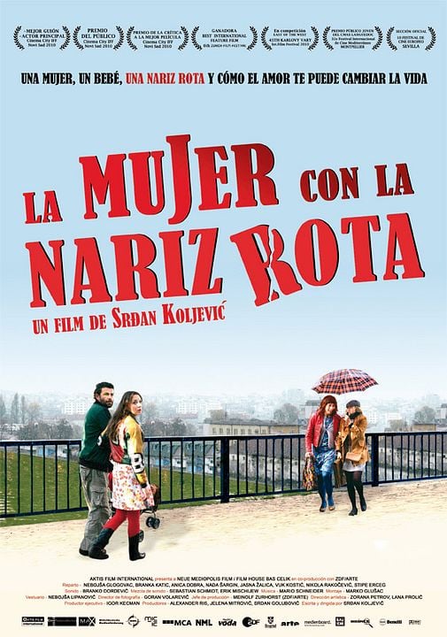 La mujer con la nariz rota : Cartel