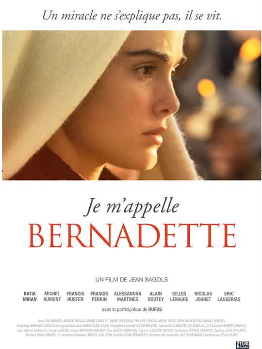Je m'appelle Bernadette : Cartel