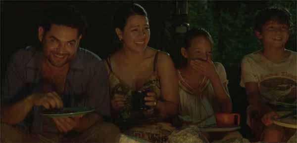 Morales y su familia