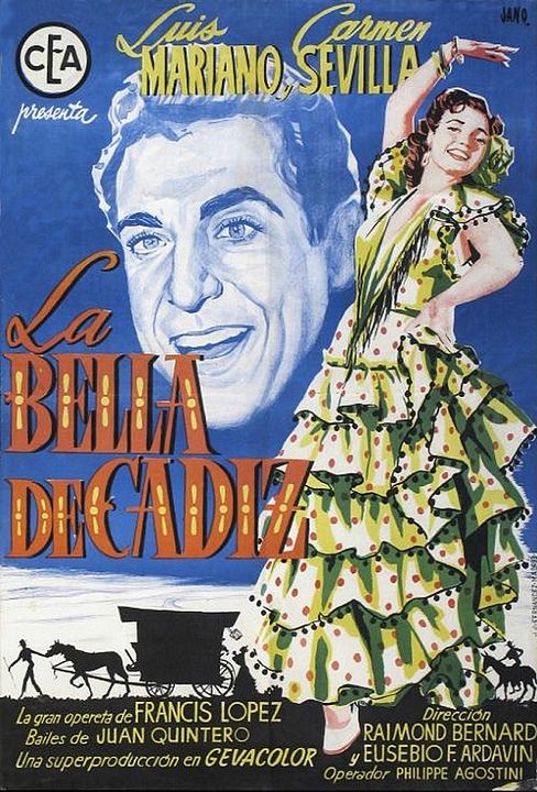 La bella de Cádiz : Cartel