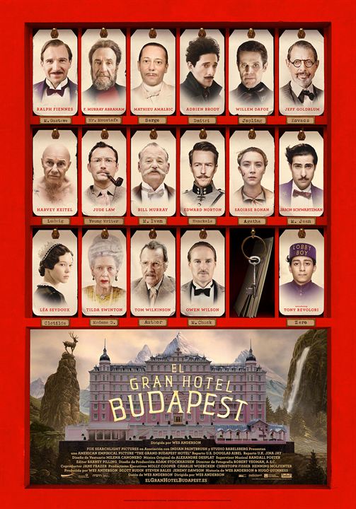 El gran Hotel Budapest : Cartel