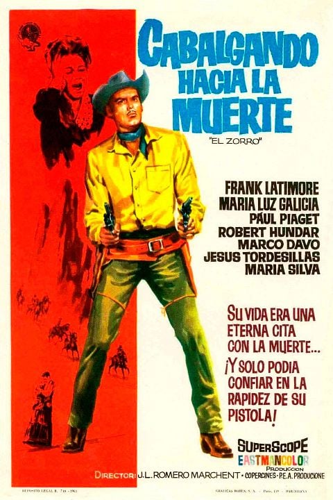 Cabalgando hacia la muerte (El Zorro) : Cartel