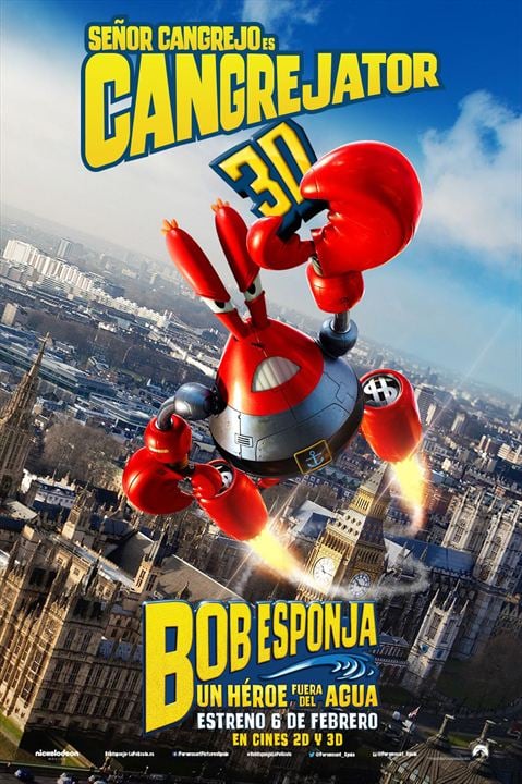 Bob Esponja: Un héroe fuera del agua : Cartel