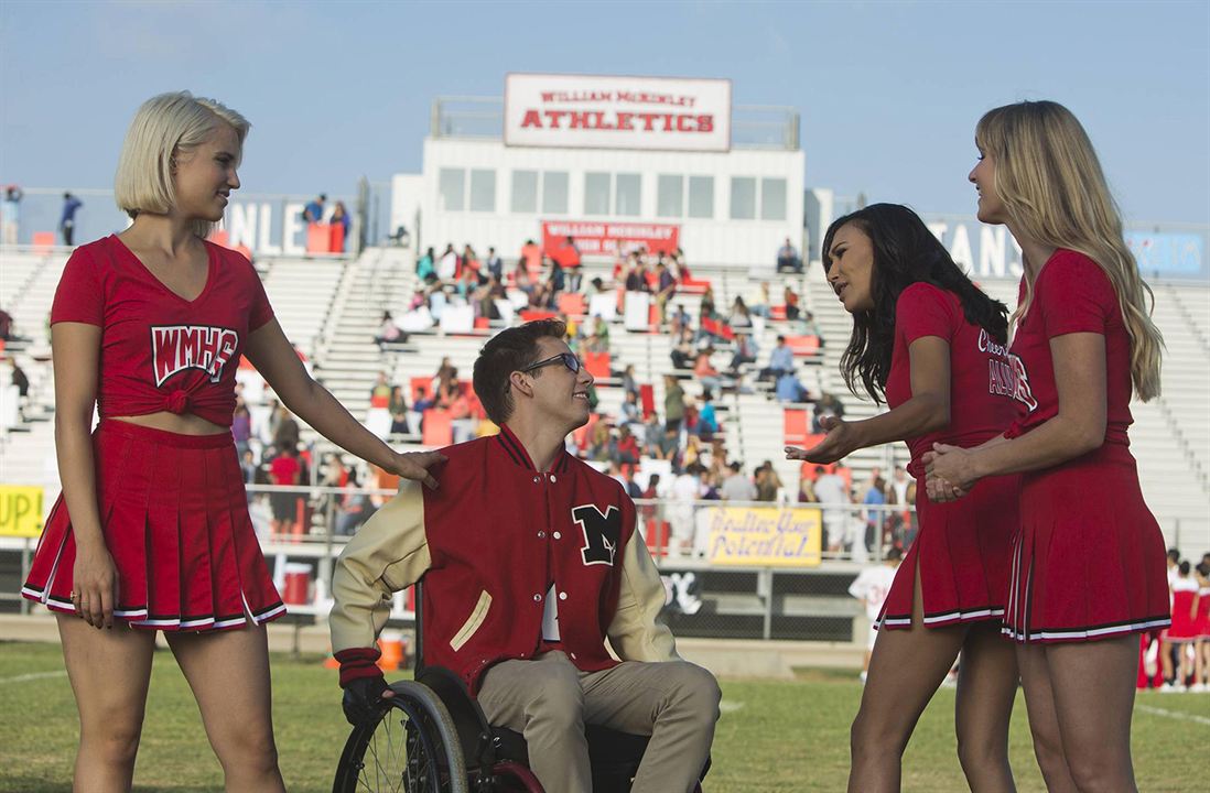 Glee : Foto Dianna Agron, Kevin McHale, Heather Morris, Naya Rivera