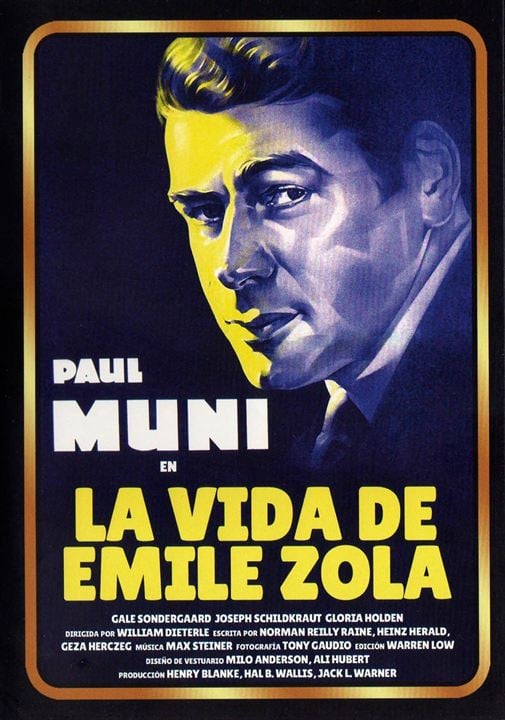 La vida de Emile Zola : Cartel