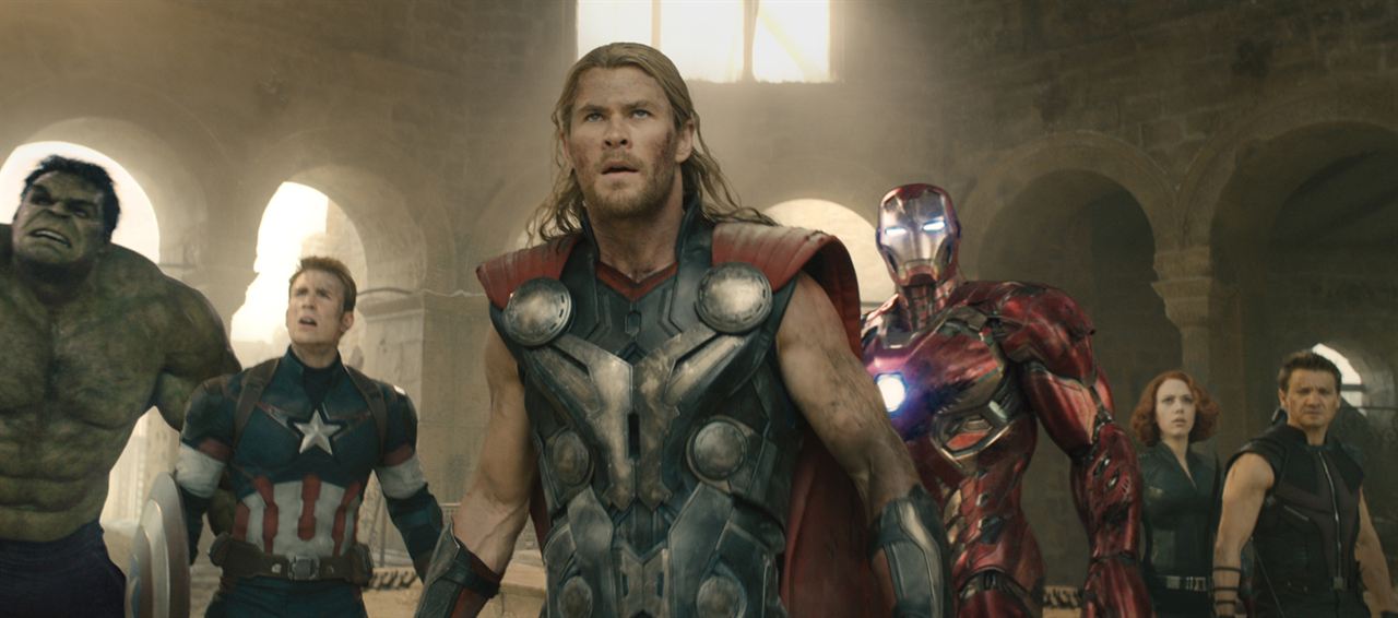 Vengadores: La era de Ultrón : Foto Jeremy Renner, Chris Evans, Scarlett Johansson, Chris Hemsworth