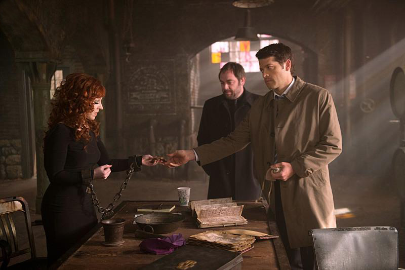 Sobrenatural : Foto Misha Collins, Mark Sheppard, Ruth Connell