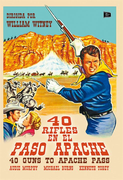 40 Rifles en el paso Apache : Cartel