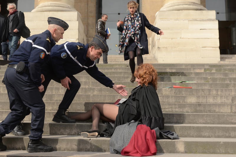 Foto Caroline Anglade, Clémentine Célarié