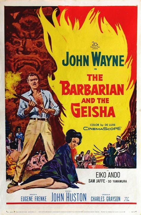 El bárbaro y la geisha : Cartel