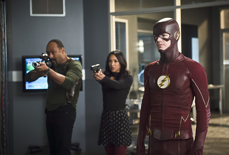 The Flash : Foto Grant Gustin, Jesse L. Martin, Candice Patton