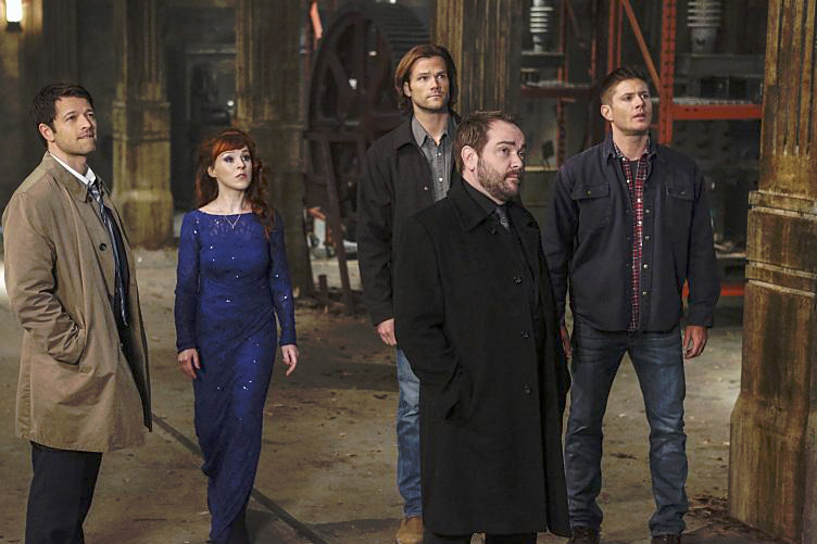 Sobrenatural : Foto Misha Collins, Mark Sheppard, Ruth Connell, Jared Padalecki, Jensen Ackles