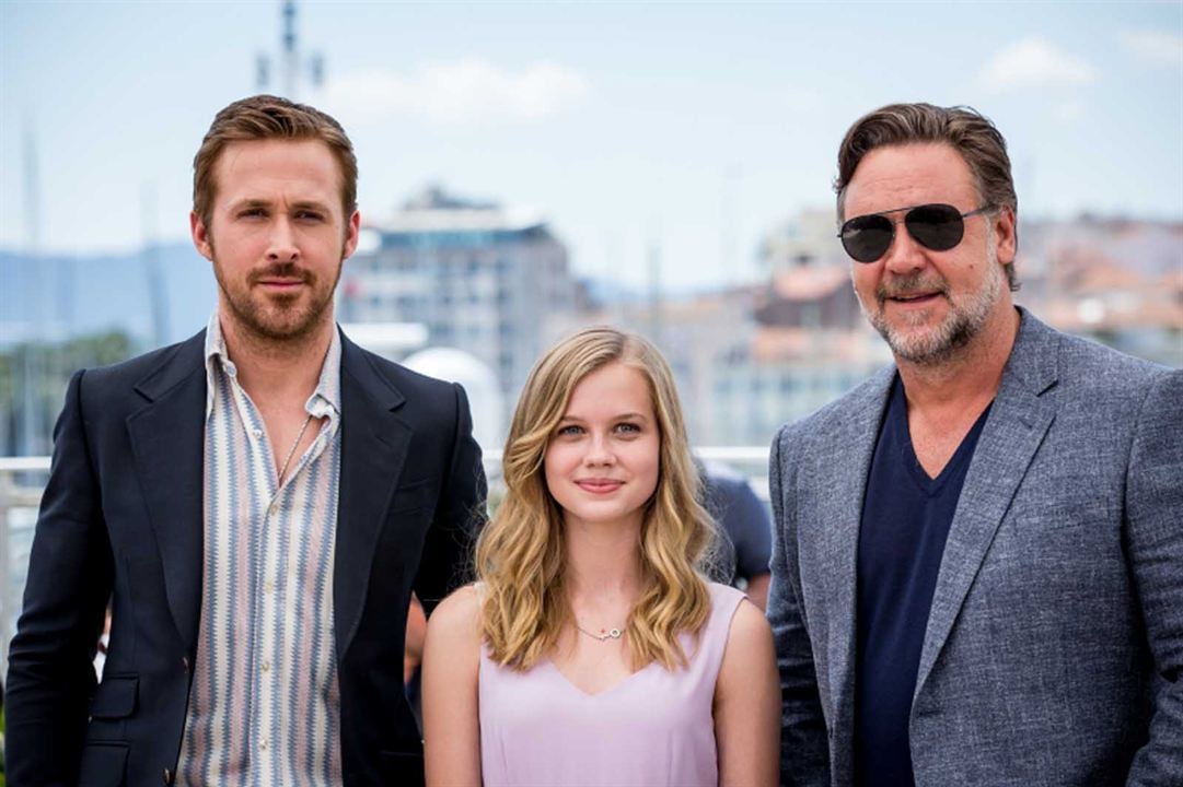 Dos buenos tipos : Couverture magazine Russell Crowe, Ryan Gosling, Angourie Rice