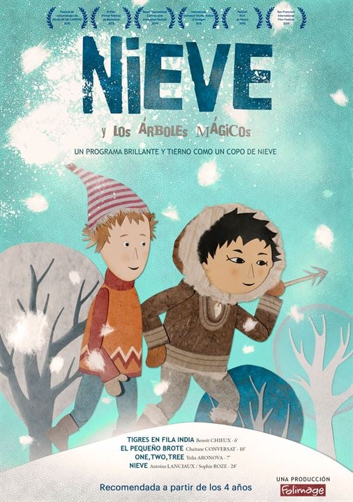 Nieve y los árboles mágicos : Cartel