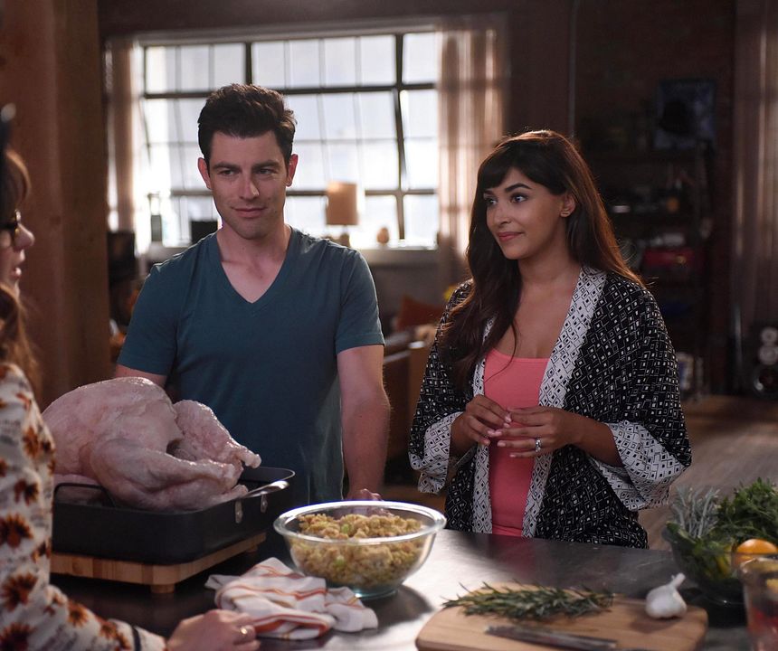 New Girl : Foto Max Greenfield, Hannah Simone