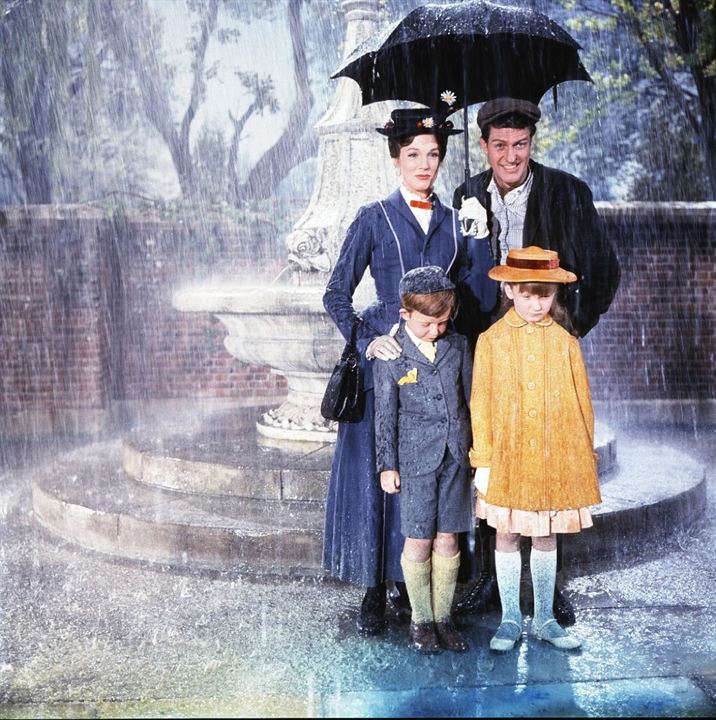 Mary Poppins : Foto Dick Van Dyke, Karen Dotrice, Matthew Garber, Julie Andrews