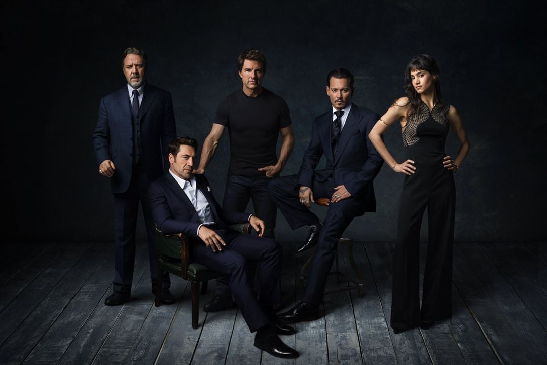 El hombre invisible : Couverture magazine Johnny Depp, Javier Bardem, Tom Cruise, Russell Crowe, Sofia Boutella