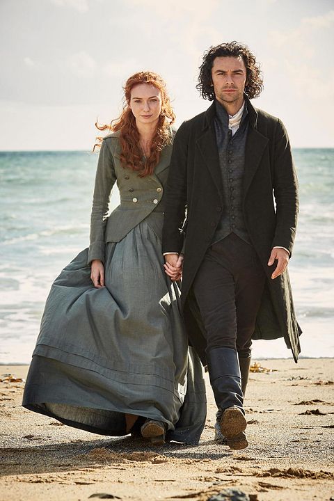 Poldark 2015 Foto Aidan Turner Eleanor Tomlinson 23 Sobre Un 