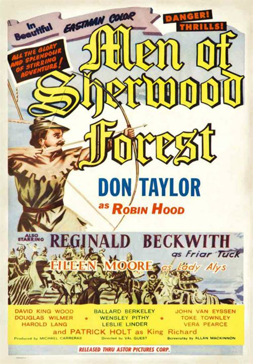 Los hombres del bosque de Sherwood : Cartel