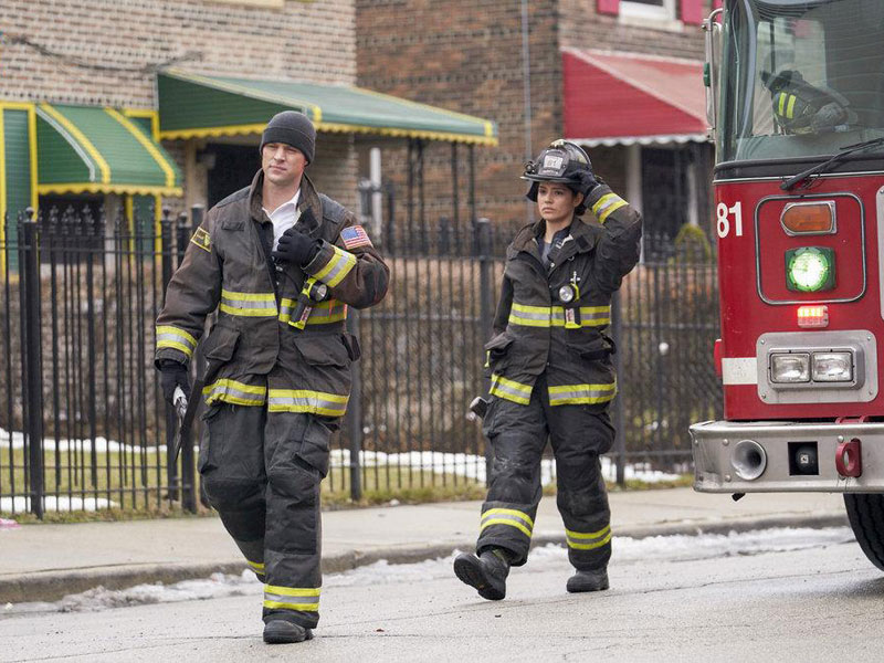Chicago Fire : Foto Miranda Rae Mayo, Jesse Spencer