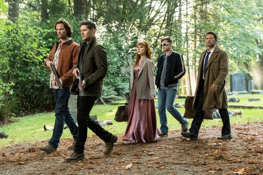 Sobrenatural : Foto Jared Padalecki, Jensen Ackles, Misha Collins, Alexander Calvert, Ruth Connell