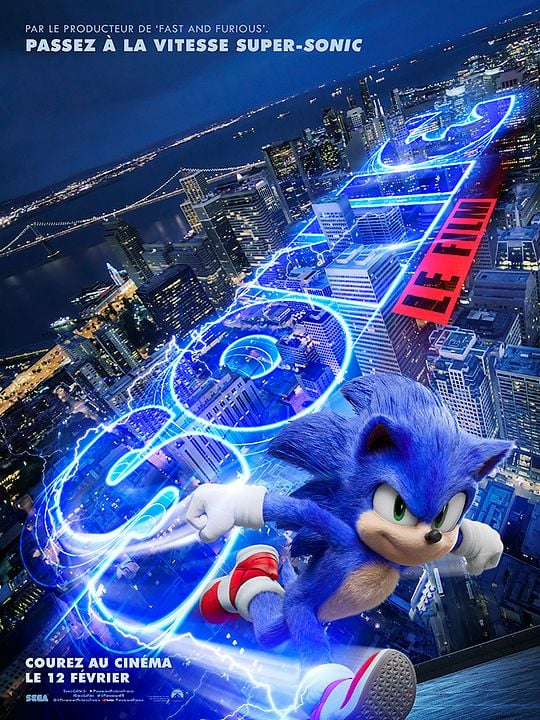 Sonic. La película : Cartel