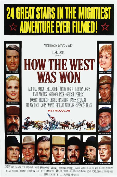 La conquista del Oeste : Cartel