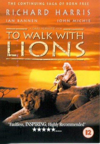 Caminando con leones : Cartel