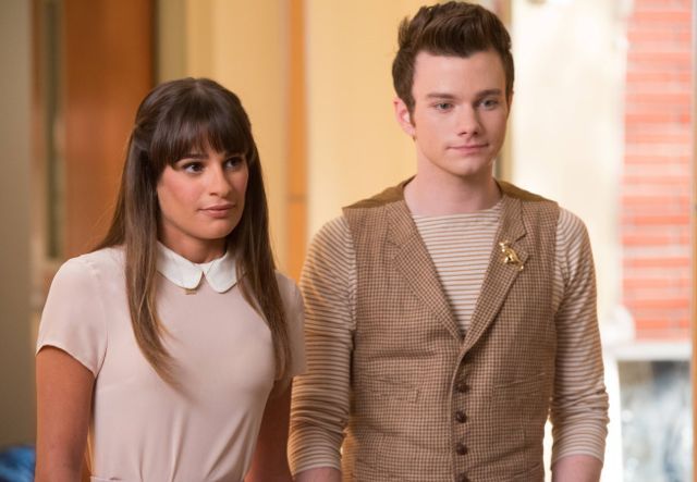 Glee : Foto Lea Michele, Chris Colfer