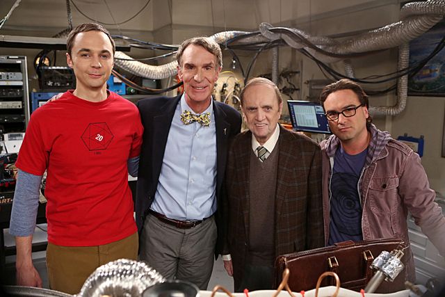 Big Bang : Foto Bob Newhart, Jim Parsons, Bill Nye, Johnny Galecki