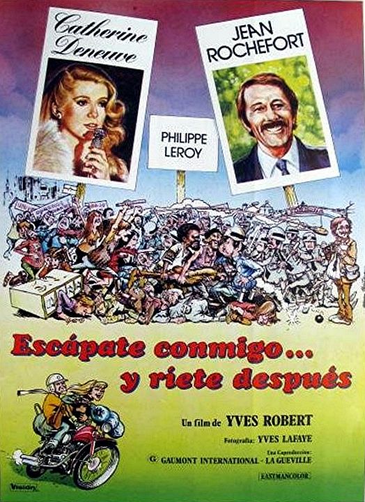 Escápate conmigo… y ríete después : Cartel