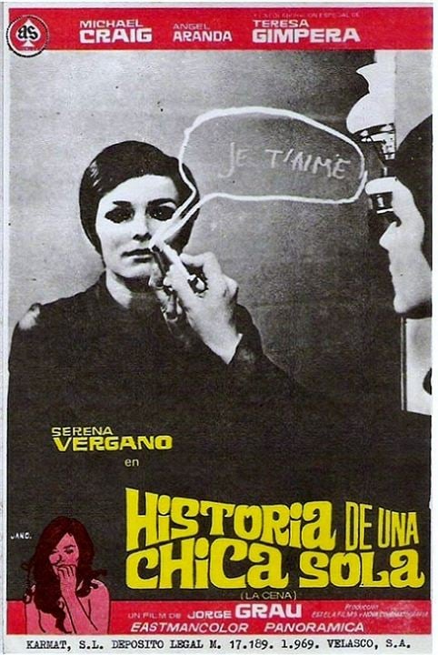 Historia de una chica sola : Cartel