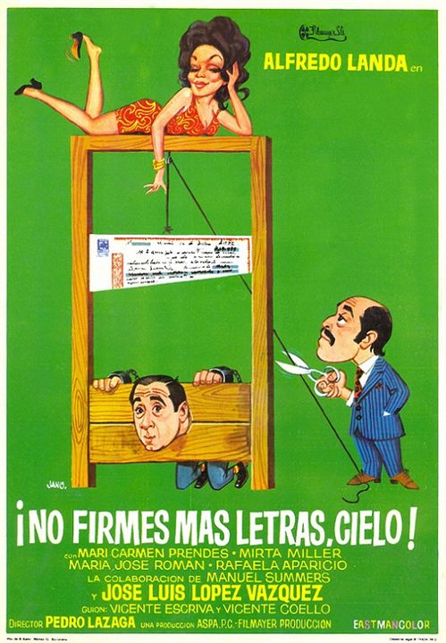 No firmes más letras, cielo : Cartel