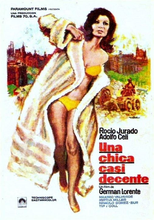 Una chica casi decente : Cartel