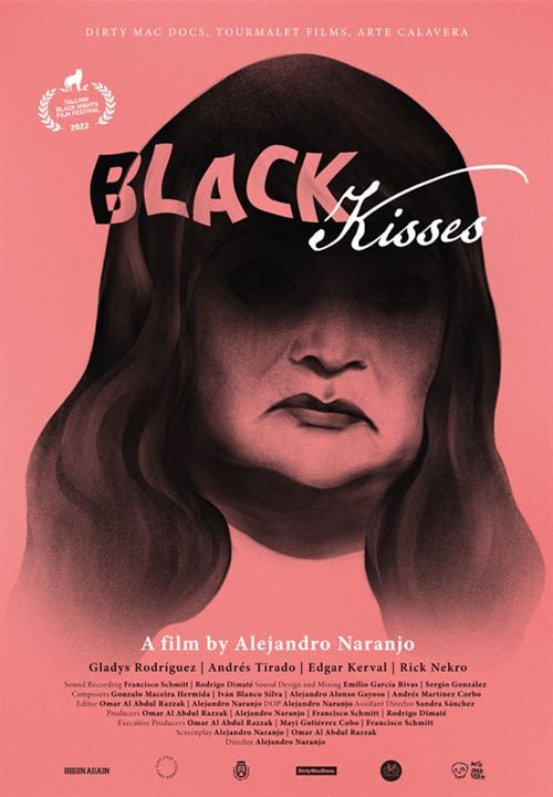 Besos negros : Cartel