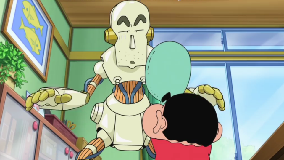 Extracto vídeo de la película Shinchan Papá robot Shinchan Papá